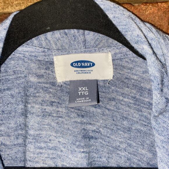 Old Navy Blue Void Gray Open Front Easy Cut Cardigan Sweater Women's Size XXL - Picture 4 of 7